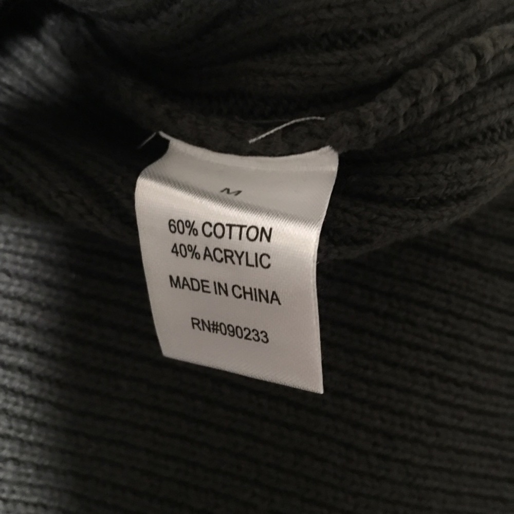 NEW Green Ribbed Half Zip - Picture 9 of 10